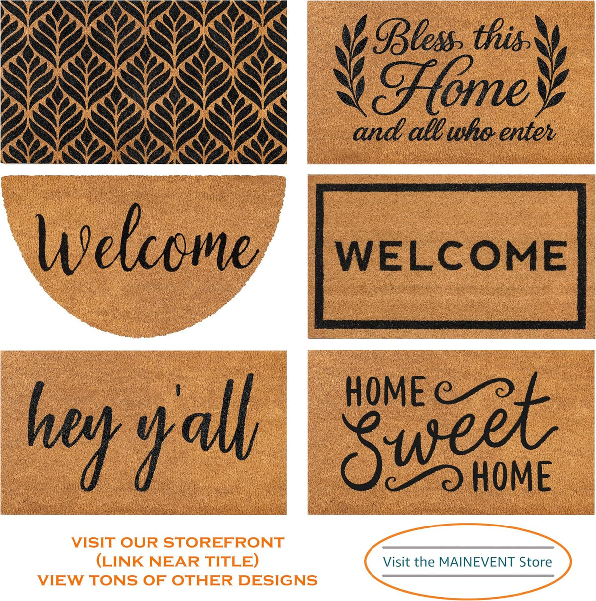 Rainbow Half Circle Porch Mat 30x17 Inch, Cute Rainbow Welcome Mat Coir