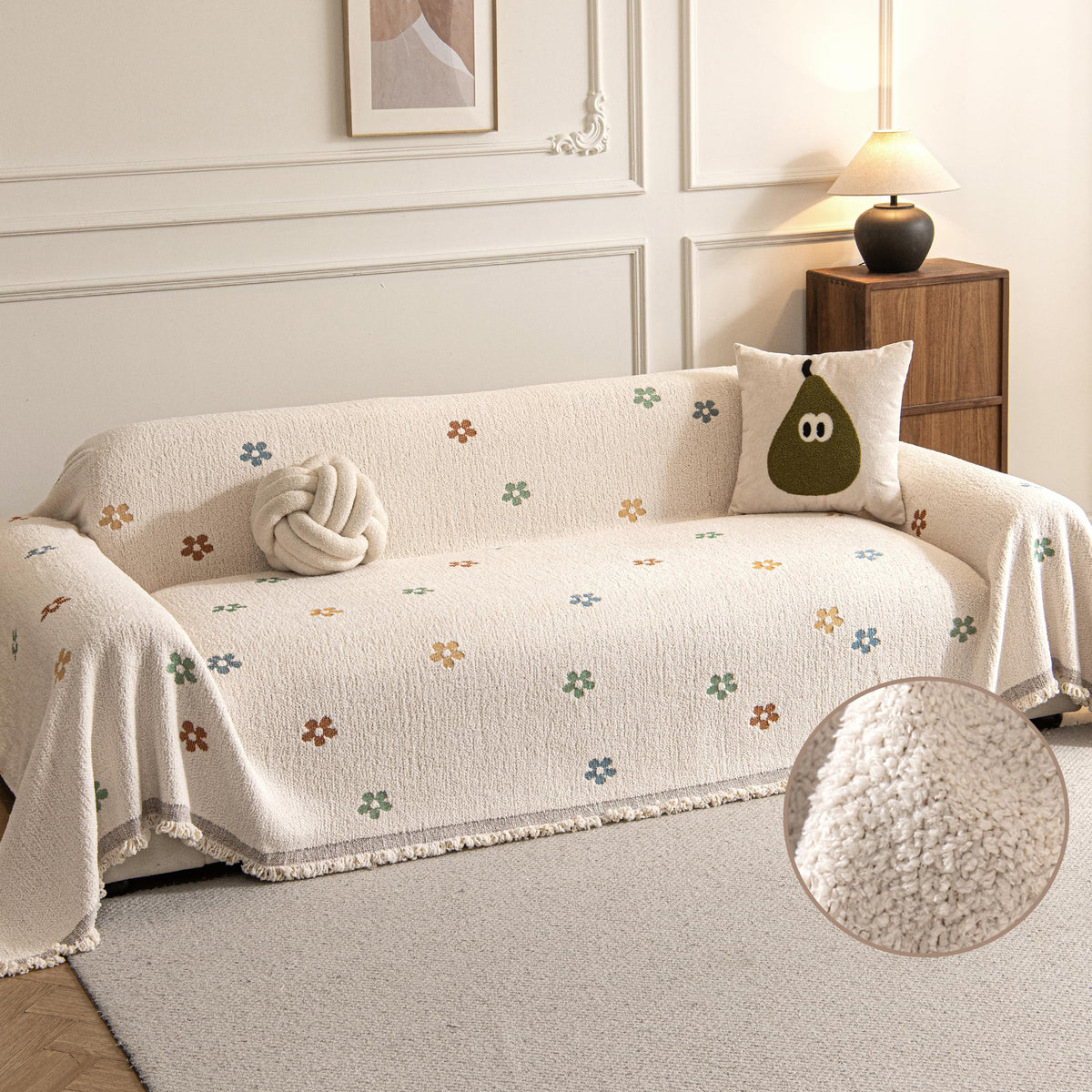 Couch Covers for Dogs, Sofa Covers for 3 Cushion Couch Washable