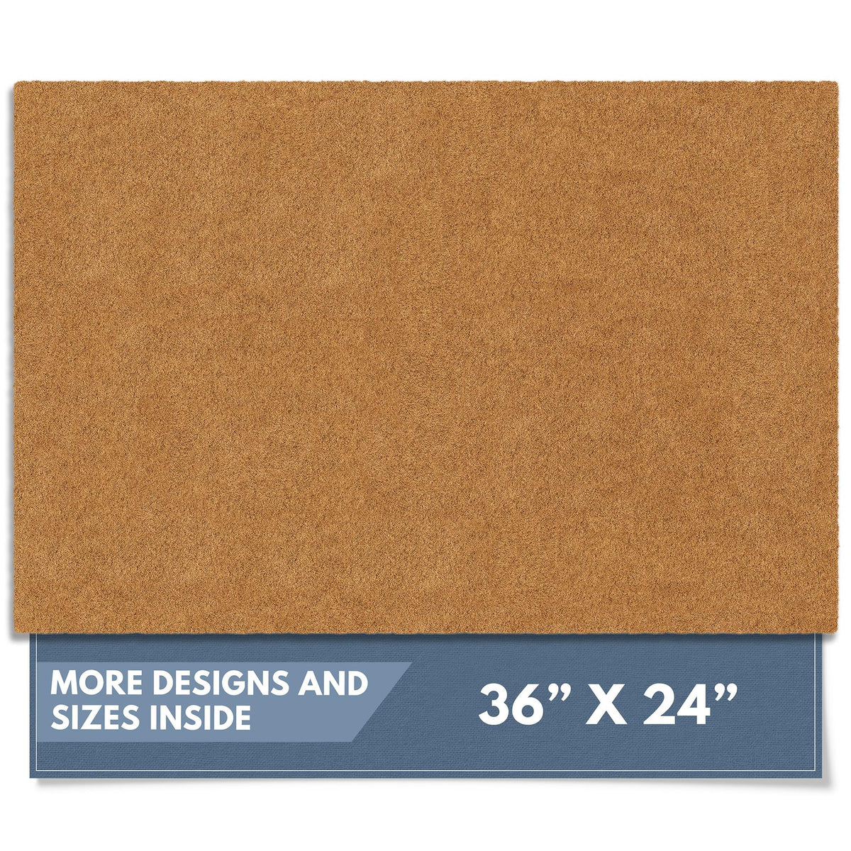 Barnyard Designs Natural Coco Coir Non-Slip Doormat (17x30, Welcome)
