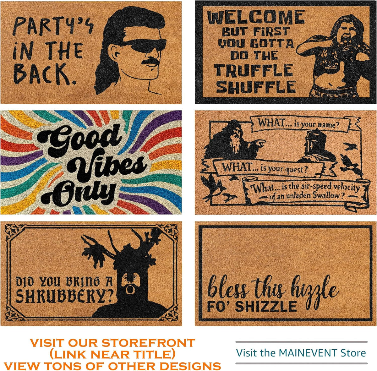 I Say Hello You Say Goodbye Door Mat 30x17 Inch, Funny Welcome Mat Coir